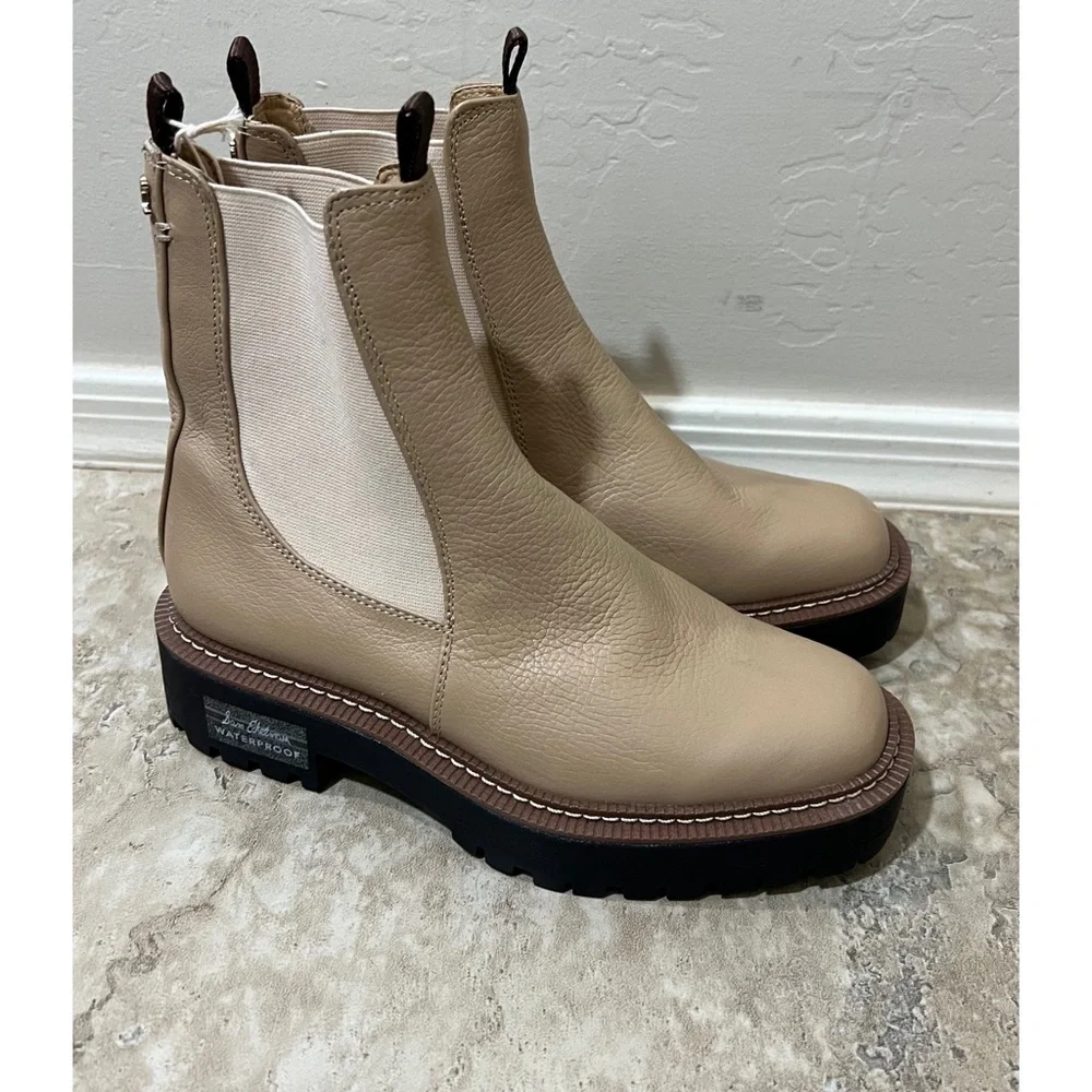 Sam Edelman Laguna Chelsea Boot Sesame Size 6